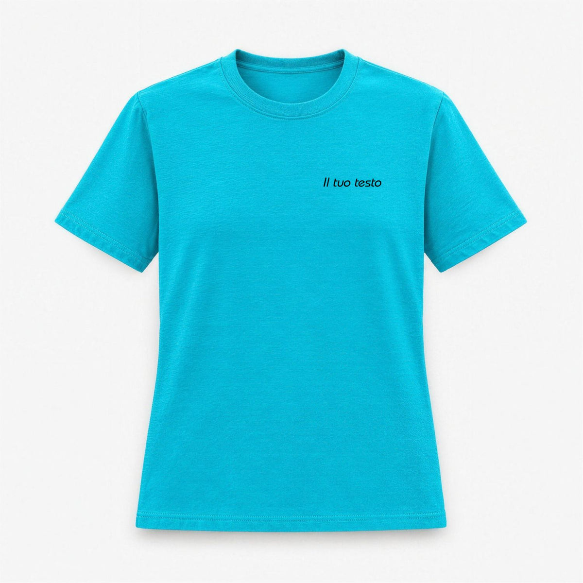 T-shirt Donna Personalizzata con Ricamo Centrale o Lato Cuore
